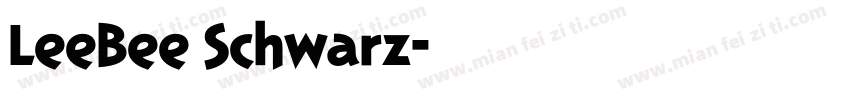 LeeBee Schwarz字体转换